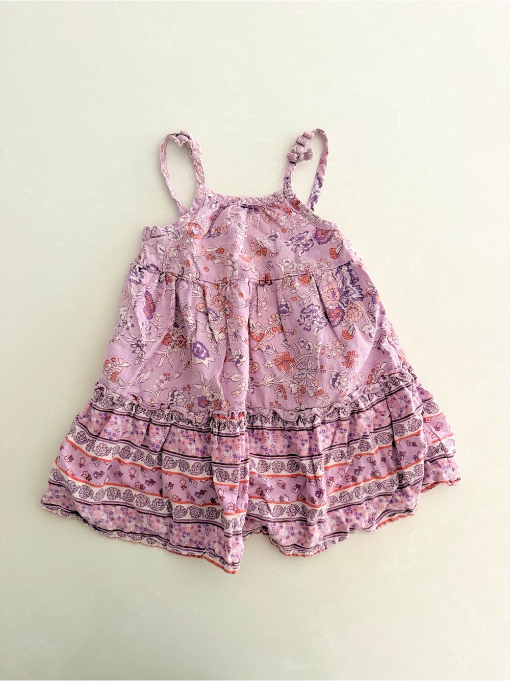 OshKosh B'gosh Toddler Girls Tiered Floral Sun Dress • Size 2T